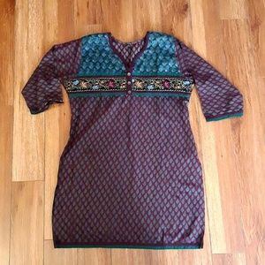 Gorgeous Mixed Print Indian Kurti Tunic